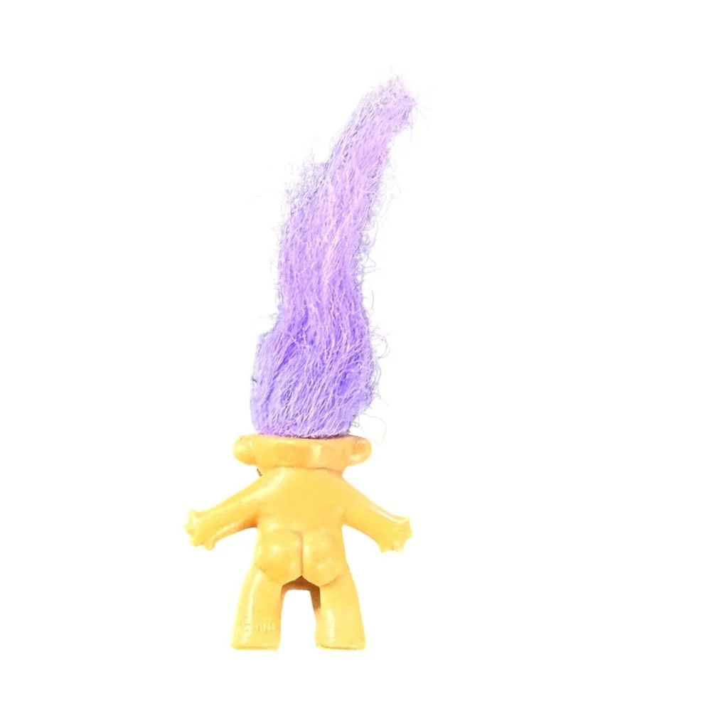 Vintage Troll Doll‎ Purple Hair Small Toy Figure Collectible Pencil Topper